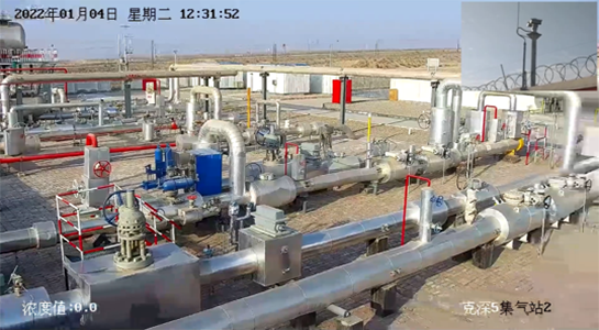 場站激光氣體云臺巡檢